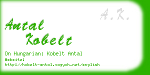 antal kobelt business card
